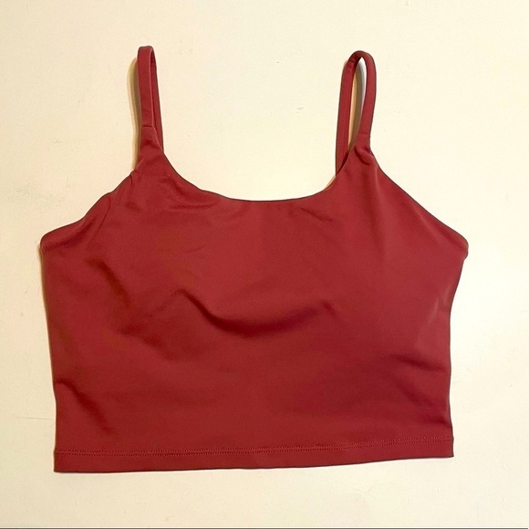 Pink Sports Bracropped tank style, size Small, with padding & adjustable straps - Picture 1 of 5